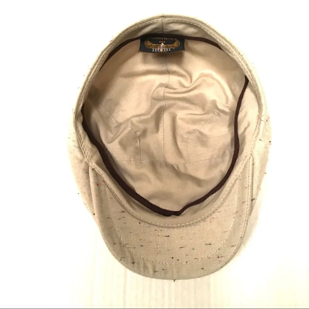 Henschel Hat Co. Newsboy/Golf speckled tan cap L‎